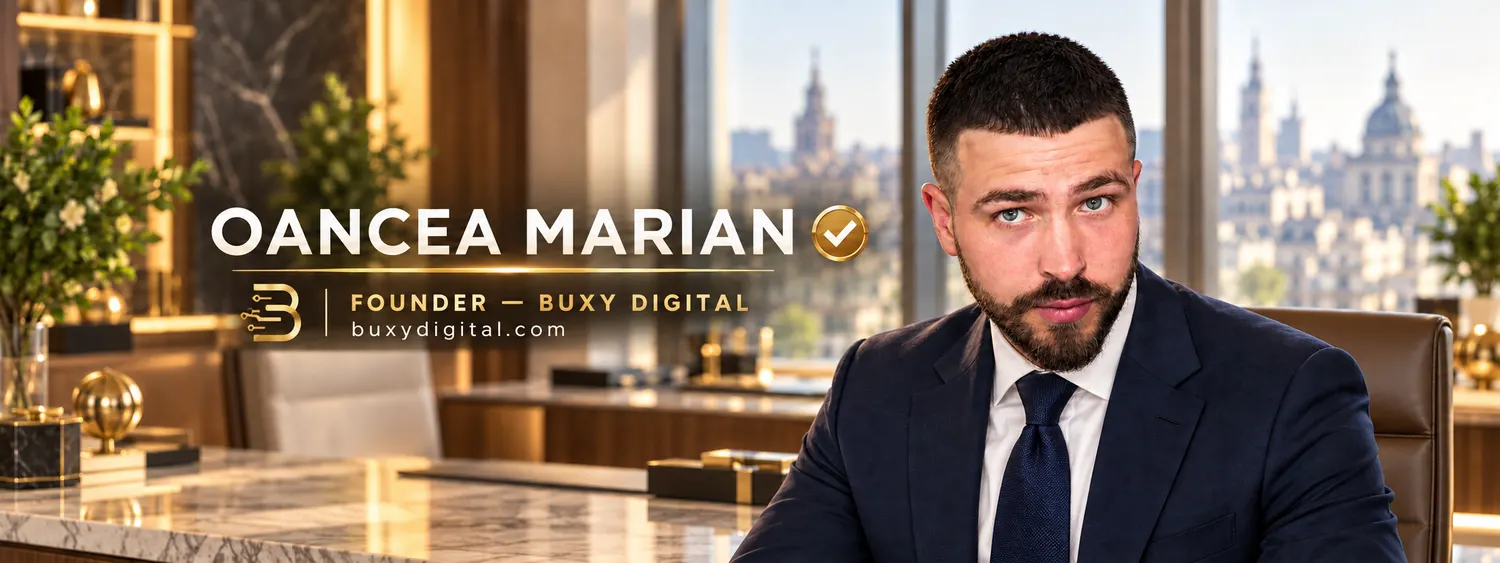 Oancea Marian, founder of BUXY DIGITAL